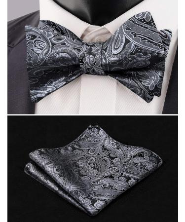 Alizeal Men's Adjustable Floral Paisley Suspenders Gray Interlocking Luggage & Elastic Y-Form Clip Set | International Shipping Available - Buy Online on GoSupps.com