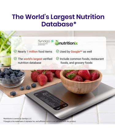 Etekcity Smart Food Nutrition Scale - Digital Grams and Ounces for Weight Loss, Baking, Cooking, Keto and Meal Prep - 11 Pounds-Large 304 Stainless Steel - Buy Online on GoSupps.com