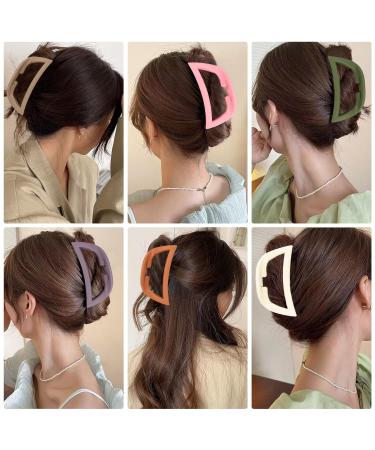 10 Pcs Ladder-Shaped Large Claw Clips for Women - 4.5 Inch Non-Slip Hair Clamps for Thick Hair - Buy Online on GoSupps.com