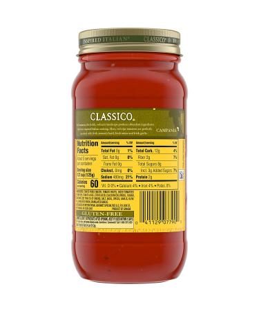 Classico Sweet Basil Pasta Sauce - 24 oz Jar - Buy Online on GoSupps.com