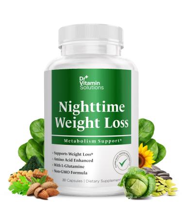 Nighttime Fat Burner Supplements - Appetite Suppressants for Weight Loss - Women & Men, Sleep & Relaxation - Metabolism Booster Weight Loss Pills 30 1 Bottle, 30 Capsules