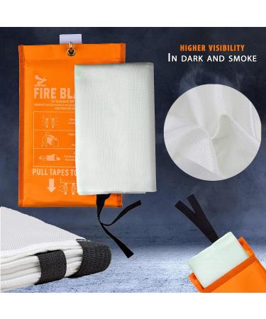 Supa Ant "Glow in The Dark Fire Blanket  39.3in & 47in CE Certified Fire Blankets  Eco-Friendly Fire Suppression Survival Kits - Emergency Fire Blanket - Fire Blanket - Fire Blanket for Home Fire Blanket (39in) 2pk - Buy Online on GoSupps.com