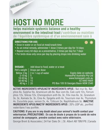 HomeoPet Multiple Species 14807 Host No More 15ml - Buy Online on GoSupps.com