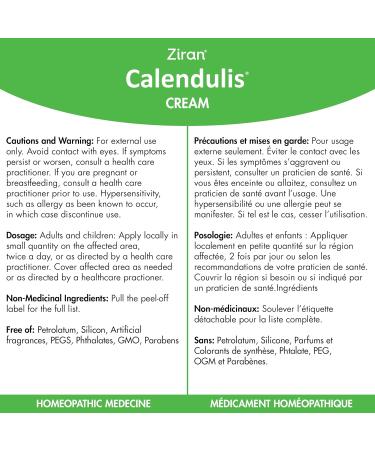 Ziran Calendulis Calendula for Hives/Eczema/Psoriasis (Cream - 120g ) - Buy Online on GoSupps.com