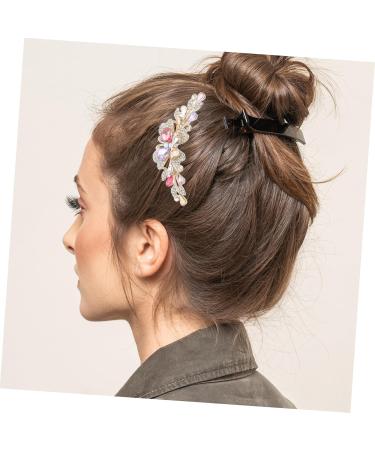 Angoily Hair Comb Bridal Headpieces for Wedding Crystal Hair Jewelry Purple Hair Clips Wedding Headbands Wedding Hair Flowers Pearl Hair Accessories Tiara Back of Head Bow Tie Metal Bride - Buy Online on GoSupps.com