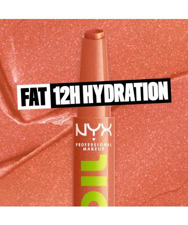 NYX PROFESSIONAL MAKEUP Fat Oil Slick Click Balm in a stick Infused with nourishing oils High shine finish - Clout (Pink) 10 Clout - Buy Online on GoSupps.com