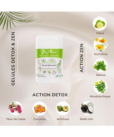 PSO NATURA Detox & Zen Capsules - 60 capsules against the occurrence of skin problems (psoriasis eczema acne) - 100% natural ingredients - Buy Online on GoSupps.com