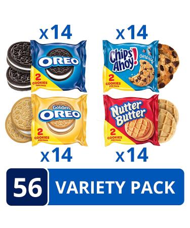 OREO & CHIPS AHOY! Snack Variety Pack - 56 Cookies | Original & Golden Nutter Butter - Buy Online on GoSupps.com