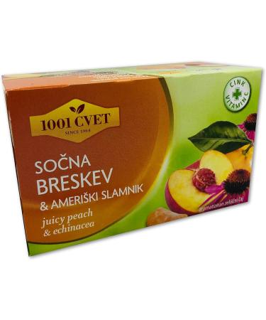  UPSY Alpine Fruit Tea - Best Aromatic Herbal Tea with Peach and Zinc Flavor - 4 packs of 20 bags (80 tea bags) (green tea peach juice with zinc - 80 bags) - Buy Online on GoSupps.com