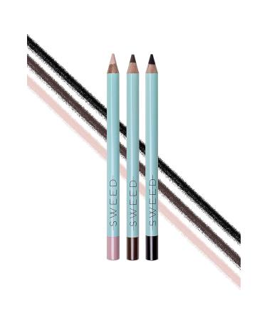 Sweed Satin Coal Ultra Creamy Dusty Brown Eyeliner - Waterproof Long-Lasting Eye Pencil with Intense Color | International Shipping Available - Buy Online on GoSupps.com