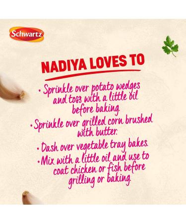 Schwartz x Nadiya Paprika Garlic & Parsley All Purpose Seasoning Drum 105g - Buy Online on GoSupps.com
