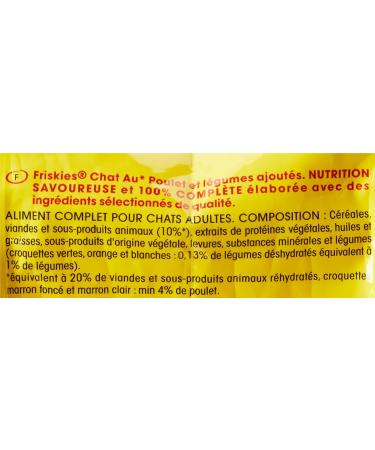 FRISKIES Cat - Adult - Chicken and Vegetables - 4kg - Pack of 4 - Buy Online on GoSupps.com