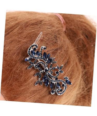 BELLIFFY Bride Hair Comb Blue Rhinestone Wedding Hair Comb for Bride - Vintage Flower Crystal Hairpin - Bridal Accessories for Bridesmaid Womens Hair Clips Headwear for Women Styling - Buy Online on GoSupps.com