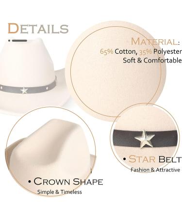 Western Cowboy Cowgirl Hat | Lisianthus Outdoor Felt Wide Brim | Beige | Medium - Buy Online on GoSupps.com