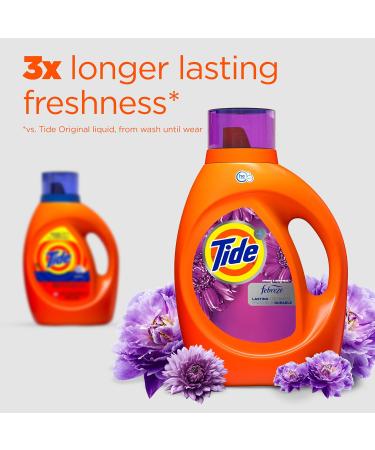 Tide Plus Febreze Freshness HE Turbo Clean Liquid Laundry Detergent - Spring & Renewal Scent 105 fl oz 74 Loads | International Shipping Available - Buy Online on GoSupps.com