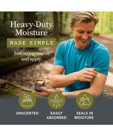 Beef Tallow Balm for Men | Face & Body | Men s Beef Tallow for Skin Health & Barrier Support | Unscented | Moisturizing Face Body & Hands Balm with Organic Beeswax | Grass-Fed & Cruelty-Free | 2 oz - Buy Online on GoSupps.com