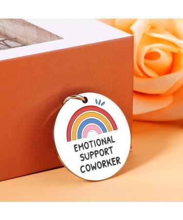 Coworker Leaving Gifts Emotional Support Coworker Keychain Gifts for Colleague Women Birthday Christmas Employee Appreciation Gifts for Coworker Farewell Leaving Retirement Work Bestie Friend Gifts - Buy Online on GoSupps.com