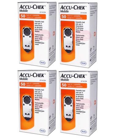 ACCU Chek mobile - 200 cassette test for blood sugar control - accucheck