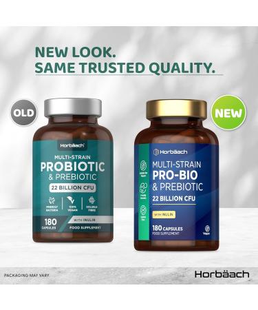 Horbaach MultiStrain ProBio and Prebiotic 22B 180 Capsules Probiotics and Prebiotic Supplement 3 Months Delivery Horbach - Buy Online on GoSupps.com