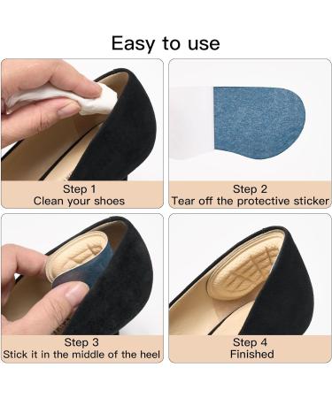 Women Heel Pads - Heel Grips for Loose Shoes | Beige Heel Inserts Protectors (3 Pairs - Buy Online on GoSupps.com