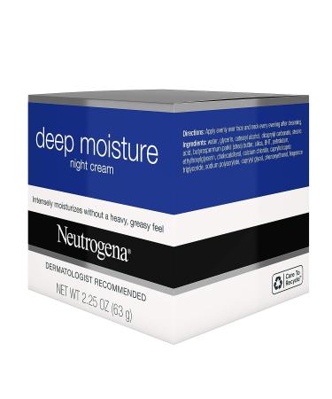 Neutrogena Deep Moisture Night Cream with Glycerin & Vitamin D3 - 2.25 oz - Buy Online on GoSupps.com