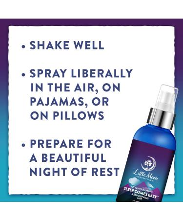 Little Moon Essentials Sleep-Inspiring Mist Sleep Comes Easy 4 oz. Slep Comes Easy 4 Fl Oz (Pack of 1) - Buy Online on GoSupps.com