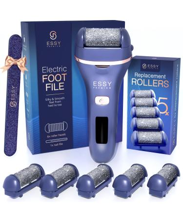 Essy Electric Foot Callus Remover Foot File Electric Callus Remover for Feet Electric Foot Filer Dead Skin Remover for Feet Callous Remover Tool Electric Pedicure Electric Foot File Kit - Buy Online on GoSupps.com