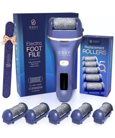 Essy Electric Foot Callus Remover Foot File Electric Callus Remover for Feet Electric Foot Filer Dead Skin Remover for Feet Callous Remover Tool Electric Pedicure Electric Foot File Kit