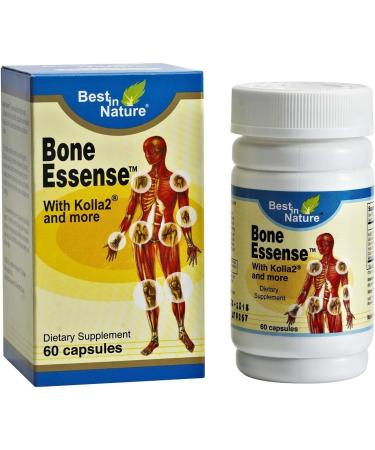 Bone Essense with Kolla2 - 4 Bottles x 60 Capsules - 300mg Glucosamine Chondroitin Sulphate Calcium - Best in Nature - Buy Online on GoSupps.com