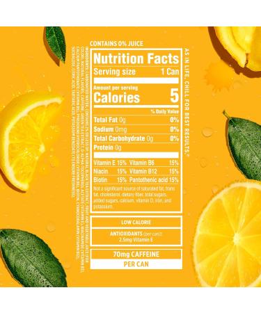 Sparkling Ice +Caffeine Tea Lemonade - Zero Sugar Sparkling Water with Antioxidants | 16 fl oz Cans (12 Pack) - International Shipping Available - Buy Online on GoSupps.com