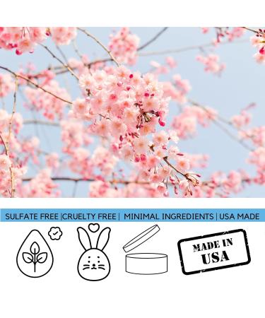 Bluebyrd Soap Co. Japanese Cherry Blossom Fragrance for Hair and Body | Alcohol Free Hair Perfume | Perfumed Hair and Body Mist in Cherry Blossom Scent | Clean Beauty Vegan Free of Parabens Sulfates and Silicones | Weightless Perfume for Your Hair | Natur - Buy Online on GoSupps.com