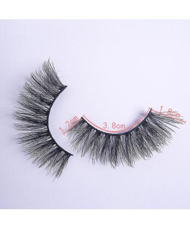 OpSwiheny 3D Faux Mink Lashes - Handmade Black Fluffy False Eyelashes 5 Pairs - Buy Online on GoSupps.com