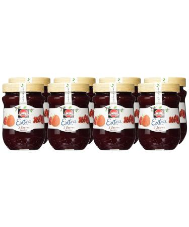 Schwartau Extra 3 Berries Seedless Jam - Pack of 8 (8 x 340g) | Buy Internationally Online - Buy Online on GoSupps.com