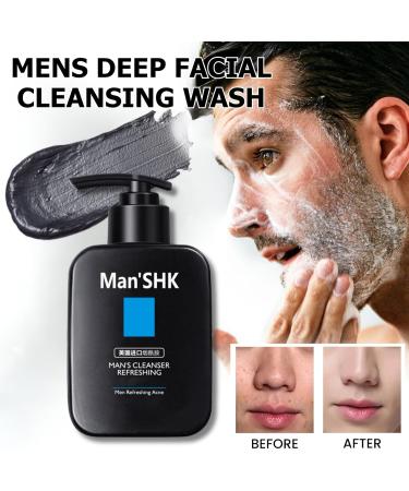 Mens Face Wash Men Skincare Natural Acne Face Wash Face Wash For Men Exfoliating Face Wash Cream Cleanser For Acne Prone & Oily Skin Face Wash - Soothe Purify Mans Facial Skin Care - Buy Online on GoSupps.com