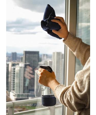 Glass & Window Cleaning Spray - 16 oz Just-Add-Water Solution | 2 Concentrated Cleaning Strips + Reusable Spray Bottle | Eco-Friendly & Effective - Buy Online on GoSupps.com