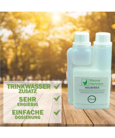 Milbfree 250ml - Effective Drinking Water Additive for Chickens & Poultry | Natural Mite Control with Essential Oils - Buy Online on GoSupps.com
