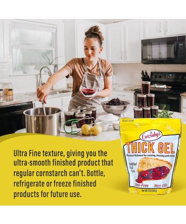 Cornabys Thick Gel 1 lb. (Pack of 1) | Premium Waxy Maize Starch | Gluten-free Non-GMO Natural Food Thickener for Soups, Sauces, and More - Buy Online on GoSupps.com