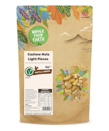 Wholefood Earth Noix de Cajou Morceaux - Sans OGM Naturel Vegan Prot ine 1 kg
