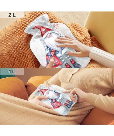 Winter Christmas Gnome Hot Water Bottle | 1L Pain Relief & Sports Injury Hand Feet Warmer - Buy Online on GoSupps.com