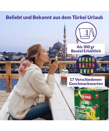 Koza Mint Lemon Instant Beverage Powder Sticks 50 Pack | Hot & Cold Drink Mix | Turkish Tea & Iced Tea Powder | Refreshing Fruit Tea | Shop Now! - Buy Online on GoSupps.com