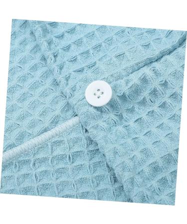 Zerodeko Quick Drying Shower Cap Towel - Absorbent Hair Drying Turban for Women - Large Blue Hair Towel (65x25cm) - Perfect for Fast Hair Drying - Buy Online on GoSupps.com