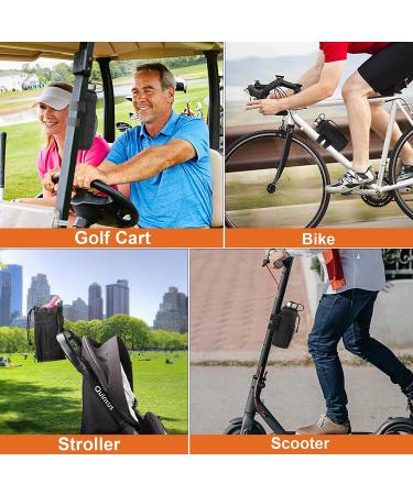 Desing Wish Insulated Bike Water Bottle Holder - 16-24oz Black Medium - Non-Slip Straps - Multiple Installation Methods - for Mountain, Road Bike, eBike, Scooter - Buy Online on GoSupps.com