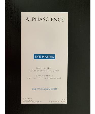 ALPHASCIENCE Eye Matrix 15ml - Anti-Aging Eye Treatment - Hydrating & Skin-Restructuring - for All Skin Types - Made in France - Fragrance & Paraben Free - Buy Online on GoSupps.com