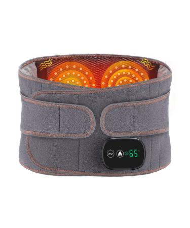 STMKB intervertebral disc support belt 2-in-1 lende spine decompression belt with USB electric heating light wave-hot compress physiotherapy and vibration massage
