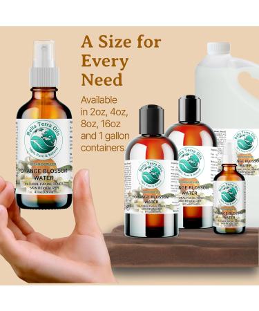 Orange Blossom Water (Neroli Hydrosol) - 1 Gallon | Natural Skin Refresher Aromatherapy & Glow - Bella Terra Oils (Pack of 10 - Buy Online on GoSupps.com