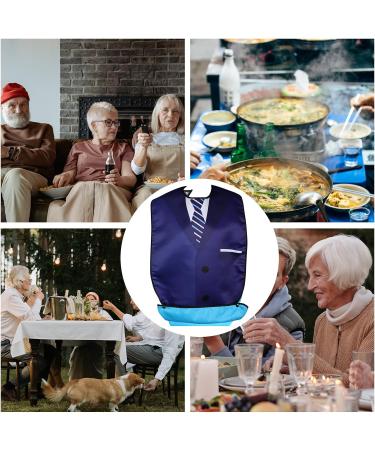 AIEX Adult Bibs - Waterproof Floral Print, Washable & Reusable Clothing Protectors - Buy Online on GoSupps.com