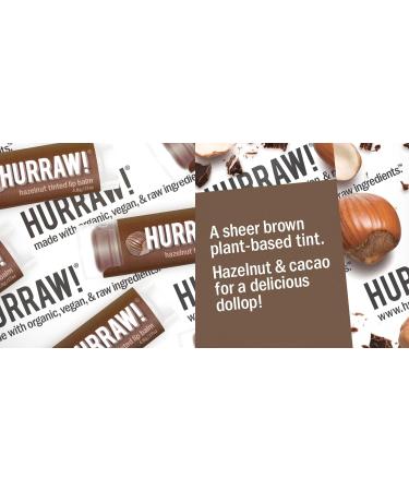 Hurraw! Hazelnut Tinted Lip Balm: (Sheer Brown Tint) Organic Certified Vegan Cruelty and Gluten Free. Non-GMO 100% Natural Ingredients. Bee Shea Soy and Palm Free. Made in USA - Buy Online on GoSupps.com