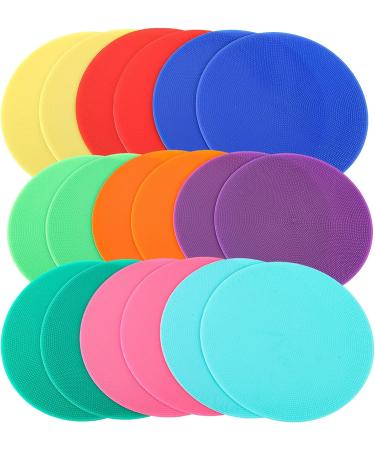 Patioer Spot Markers 9 inch 18 Pack - Non Slip Rubber Agility Dots for Kids Soccer Basketball Training - Buy Online on GoSupps.com