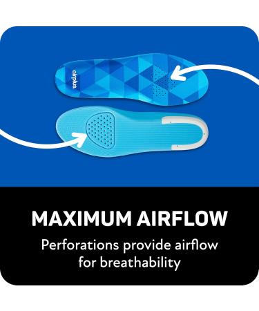 Airplus Incredi-Cool Insoles - Best Athletic & Running Support Inserts for Comfort & Performance (1 Pair) | International Shipping Available - Buy Online on GoSupps.com