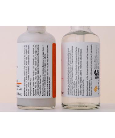 Mayam Beauty Glow & Firm Serum Duo C+E FeruGlow + Multi-Peptide Serum (2 x 50ml) | Brightening & Firming Skincare Set | For All Skin Types | Made in Mexico - Buy Online on GoSupps.com